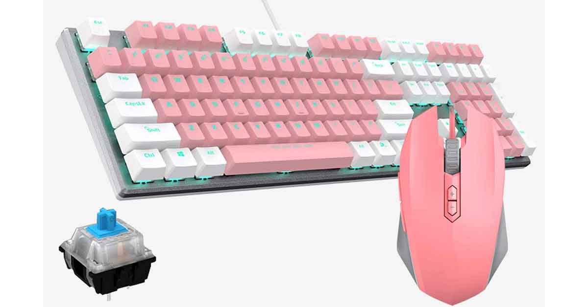 ARCH Pink Keyboard and Mouse