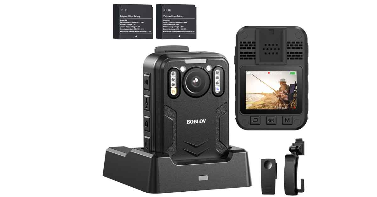 BOBLOV 4K Body Camera techmogo